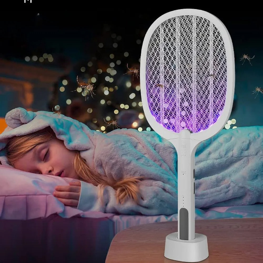 2-in-1 UV Mosquito Zapper Racket