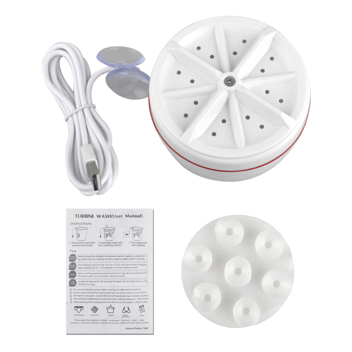 Mini Portable Ultrasonic Washing Machine