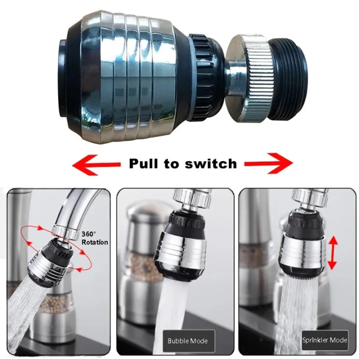 Adjustable 360° Kitchen Faucet Aerator