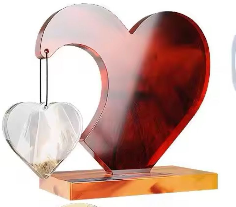 Double Heart Resin Photo Frame
