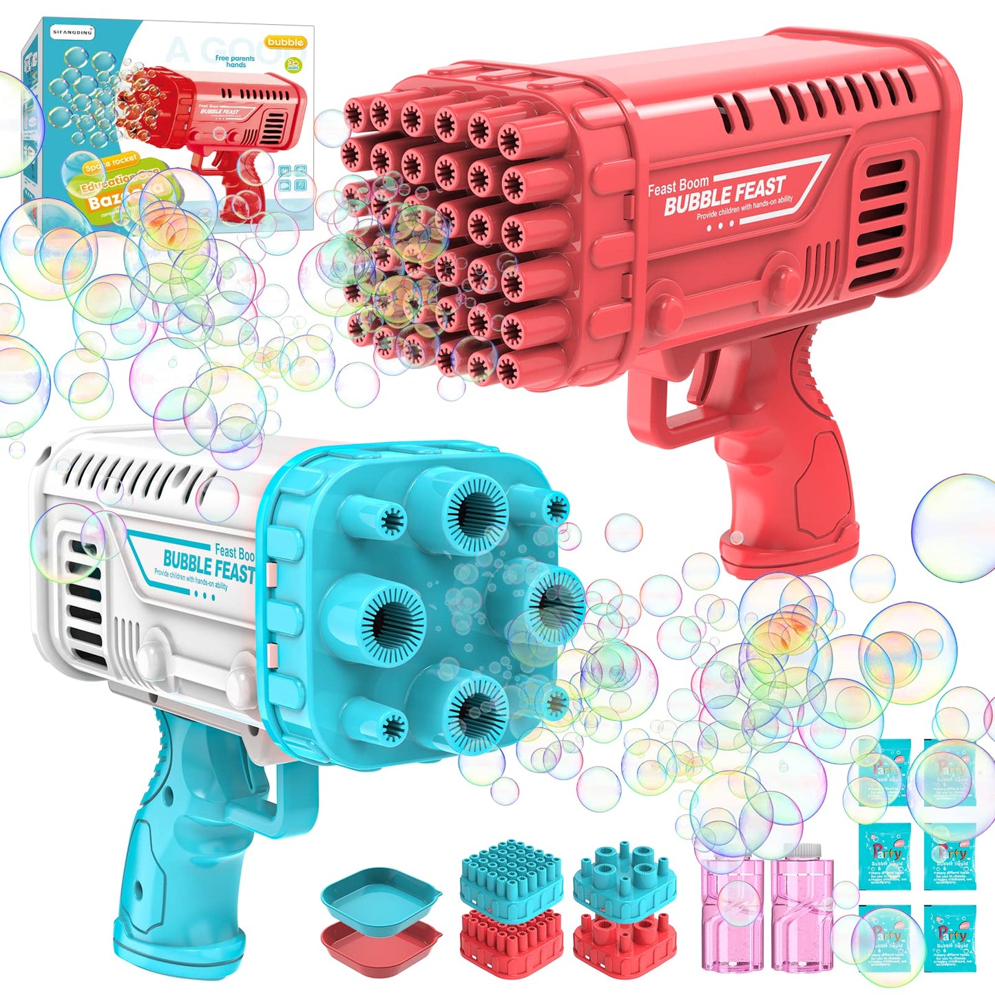 36/8 -Hole Bubble Blaster Gun Set