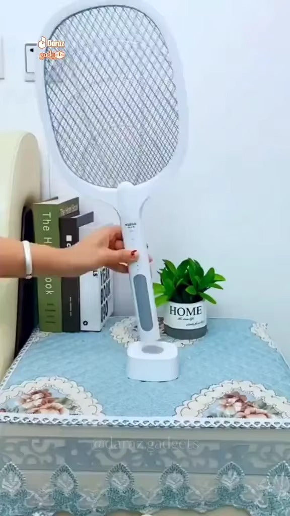 2-in-1 UV Mosquito Zapper Racket