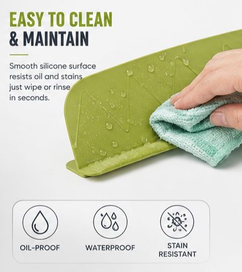 Anti-Spill Silicone Sink Guard