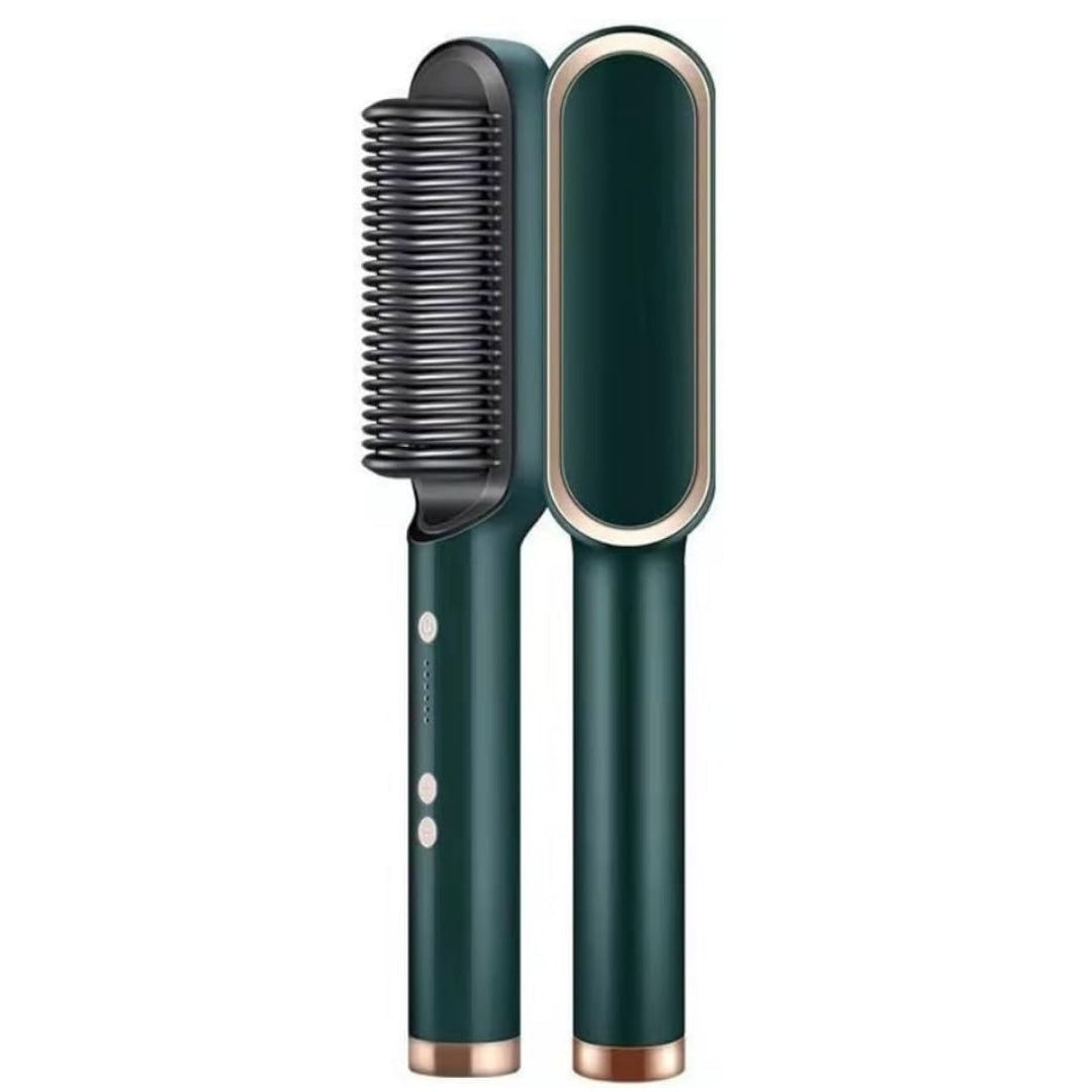 Portable 2-in-1 Hair Straightener Brush