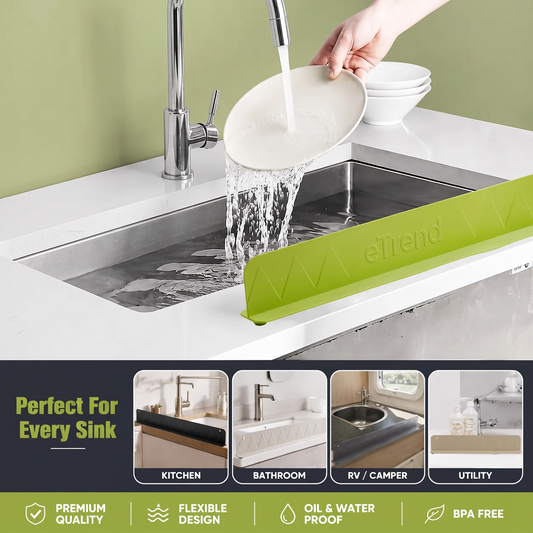 Anti-Spill Silicone Sink Guard